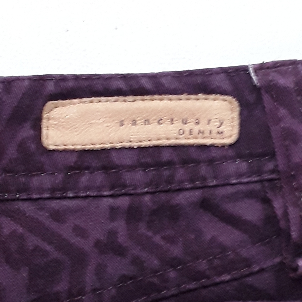 Sanctuary purple denim Aztec design size 29 - Picture 4 of 6